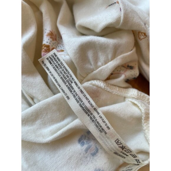 Free People Intimately Floral Puff Sleeve Bodysuit NWT Cottagecore Boho Dainty - Picture 12 of 13